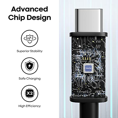 CLEEFUN 20 ft USB Type C Cable – Extra Long Nylon Braided Charger Cord for Fast Charging & Data Transfer, Compatible with Samsung Galaxy Note, LG, Moto, Pixel, Switch & More – Durable & Tangle-Free Design for Ultimate Convenience