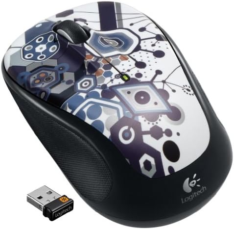 Vibrant Twinkle Teal Logitech Doodle Collection M325 c Wireless Optical Mouse – Ergonomic Design for Ultimate Comfort, 5 Customizable Buttons, Long Battery Life & Reliable 2.4 GHz Connectivity for Enhanced Productivity and Style in Your Workspace