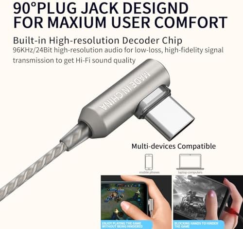 Unleash Superior Sound Quality with Sound MAGIC E80 D Digital USB-C Wired Earbuds – Ultimate Hi-Fi Stereo Performance, Deep Bass Response, and Exceptional Noise Isolation for Android Users, Stylish Gunmetal Design Ideal for Music and Hands-Free Calls