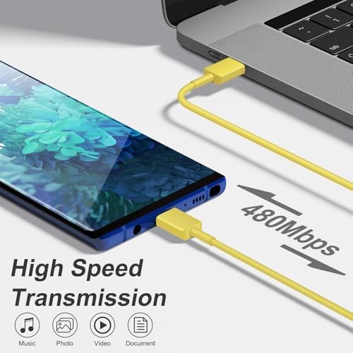 Power Up in Style: 45 W Type C Charger 2-Pack with 10 FT Cables – Fast Charging for i Phone 15/16, i Pad Pro, Galaxy S21-S25 – Sleek Pink Design for Enhanced Compatibility and Portability – Ideal Android Charger for Busy Lifestyles