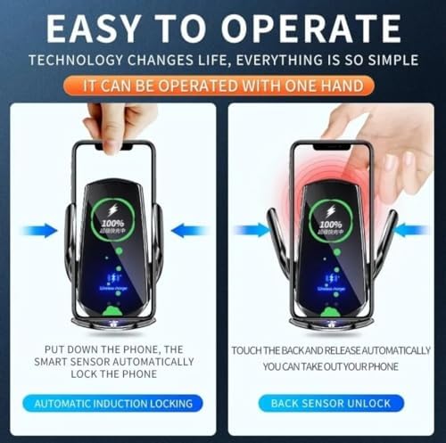 Revolutionary Magnetic Auto Car Mount Wireless Charger – 15 W Infrared Induction Power Station for i Phone, Samsung & Xiaomi – Ultimate Convenience & Enhanced Compatibility for Hands-Free Driving Experience