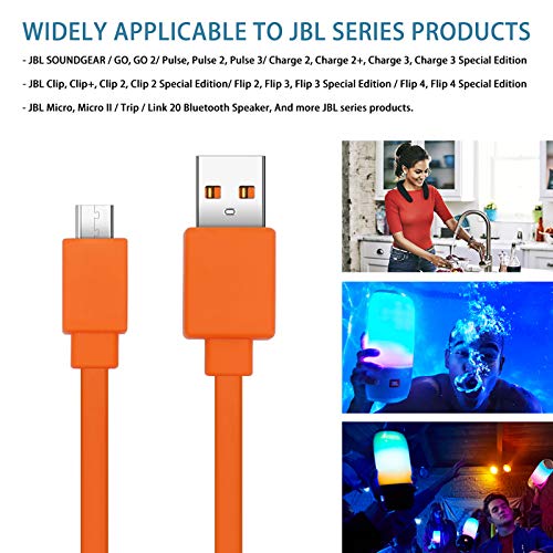 USB Fast Charger Power Adapter Cable for JBL Wireless Devices – Rapid Charge Technology, Universal Compatibility, and Durable Design for Bluetooth Speakers, Earphones, and Headphones