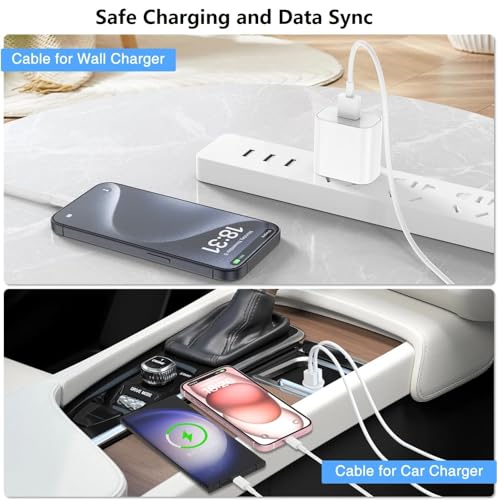 USB C to C Charging Cable 10ft, 60W Fast Type C to C Charger Cord Long for Apple iPhone 15 Pro Max/16 Pro/15 Plus/15 Pro, MacBook Pro 2021/2020/2019/2018,iPad 12.9/11 inch/Mini/Air 5/4,Samsung-Red – Enhanced Compatibility and Speed