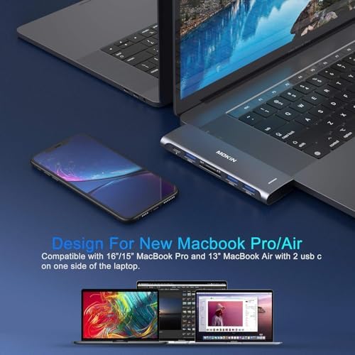 Transform Your Mac Book Workflow with Our 9-in-1 USB C Adapter: A High-Performance Connectivity Hub Featuring 3 USB Ports, HDMI Output, RJ45 Ethernet, 100 W Power Delivery, and SD/TF Card Reader – Ideal for Professionals and Students Seeking Seamless Data Transfer and Versatile Connectivity