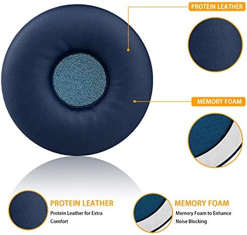 Upgrade Your Audio Comfort with WHXB700 Replacement Earpads – Premium Memory Foam & Protein Leather Ear Cushions for Sony WH-XB700 Wireless Extra Bass Headphones (Blue) – Perfect Fit & Enhanced Sound Isolation