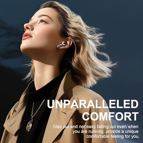 Revolutionize Your Listening Experience with Bluetooth 5.4 Wireless Earbuds – Cutting-Edge Noise Cancellation, 4 Microphone Clarity, and Sport-Ready Comfort for Ultimate Connectivity with Laptops, Tablets, and Smartphones – Featuring Dynamic Sound, LED Battery Indicator, and Ergonomic Design for Music Lovers on the Move