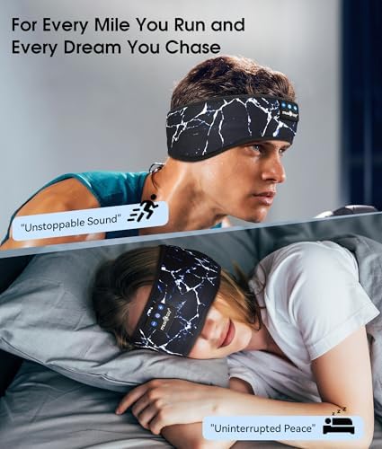Revolutionary Bluetooth 5.4 Sleep Mask Headphones with Superior HD Sound Quality – Ultimate Comfort Music Headband Perfect for Travel, Yoga, and Running – Exceptional Gift Option for All, Featuring Unmatched Compatibility for an Elevated Listening Experience