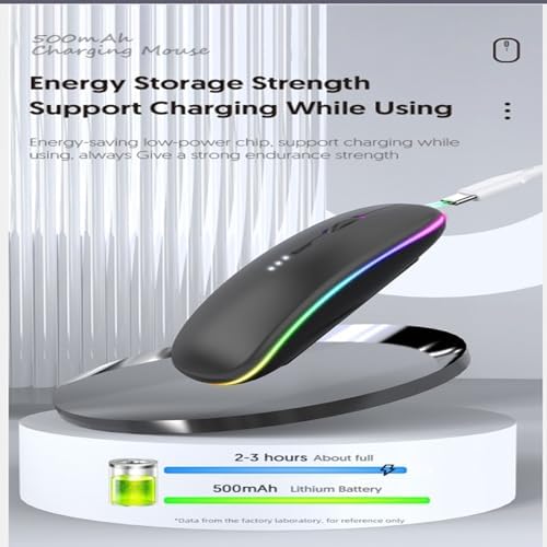 Seamless Productivity with 3 Pack Rosy Glow Red Wireless Bluetooth Mouse – Rechargeable, Silent, and Slim Dual Mode Mice for Laptop, Desktop, i Pad, and Mac – Perfect for On-the-Go Professionals and Students