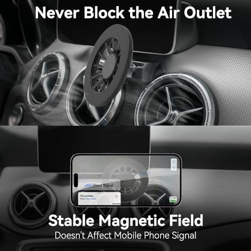 Mercedes-Benz GLA & CLA-Class Car Phone Holder – Hands-Free Magnetic Mount for i Phone 15/14/13/12 Pro Max, Universal Smartphone Compatibility, Enhanced Road Safety & Stylish Design – Secure Fit for 2015-2020 Models