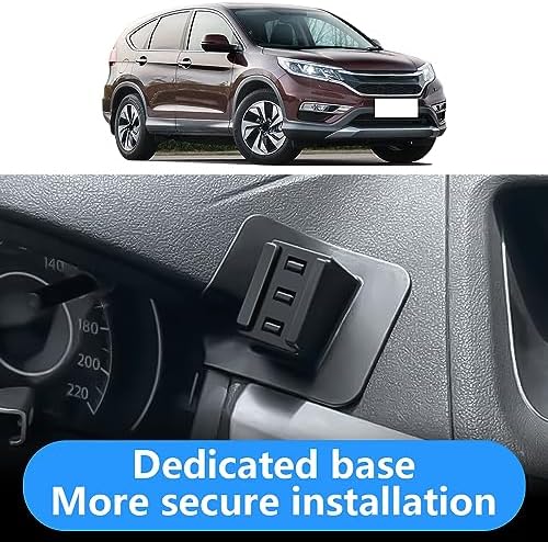 LUNQIN Premium Car Phone Holder for Honda CR-V & CR-V Hybrid (2023-2025) – Secure Mobile Cradle for Hands-Free Navigation, Charging, and Easy Access – Ultimate Auto Interior Accessory for Drivers Seeking Safety and Convenience