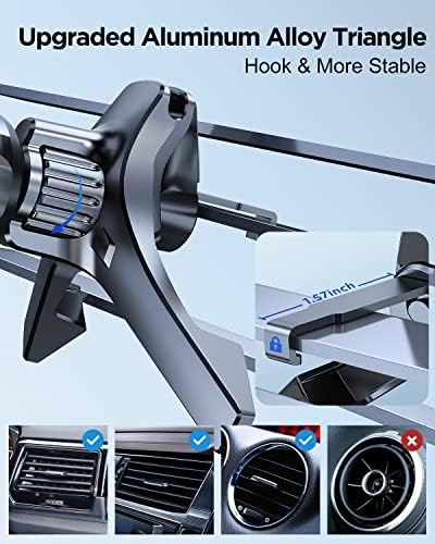 Fast Charging Wireless Car Charger with Auto-Clamping Phone Holder for i Phone & Samsung – 15 W Power Boost, Effortless One-Handed Operation, Versatile Air Vent Mount for Ultimate Convenience and Safety