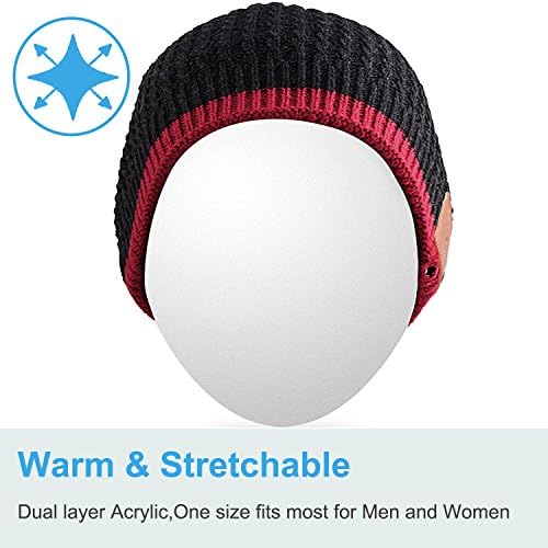Bluetooth Beanie with Washable Wireless Headphones – Ultimate Outdoor Gear Featuring Bluetooth 5.0 for Crystal Clear Sound and Hands-Free Calls, Perfect for Hiking, Jogging, and Chill Days Outdoors