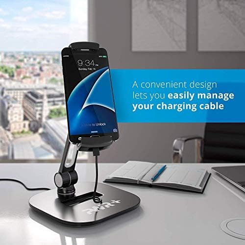 Premium 360-Degree Swivel Tablet and Phone Stand – Adjustable Holder for 4 to 11-Inch Devices Like i Pads and Samsung Galaxy – Ideal for Kitchen, Office, and Bedroom Use – Boost Productivity with Hands-Free Operation and Optimal Viewing Angles – Lightweight, Sturdy Design with Non-Slip Pads for Enhanced Stability and Scratch Resistance – Transform Your Device Experience and Maximize Multitasking Efficiency
