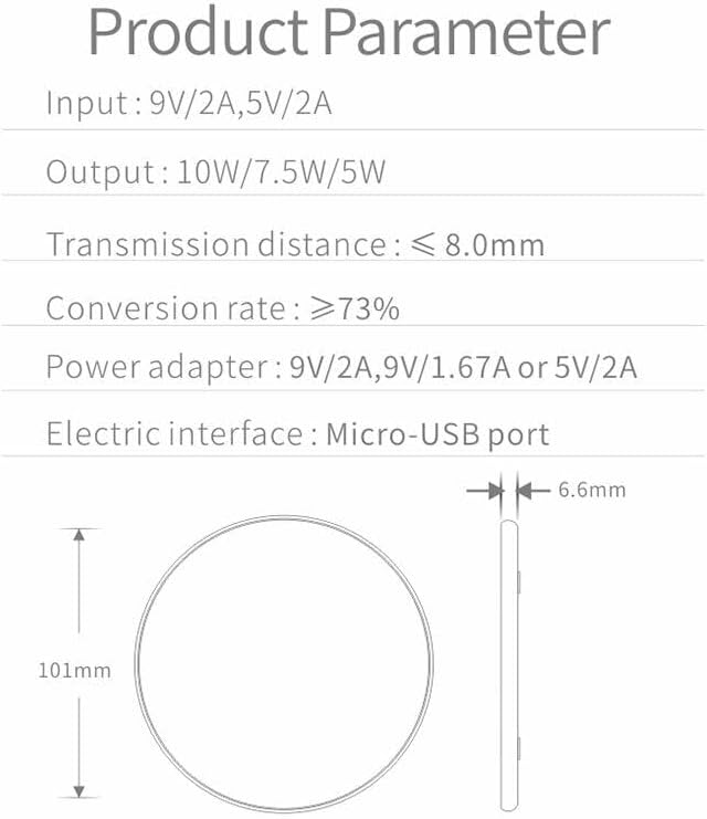 Ultra-Fast Wireless Charging Pad with External Receiver U01 for Samsung Galaxy A12, A22, A32, A42, A52, A72 – Effortless Power with Enhanced Compatibility for 4 G & 5 G Devices – Sleek Design & Safety Features for Modern Charging Solutions