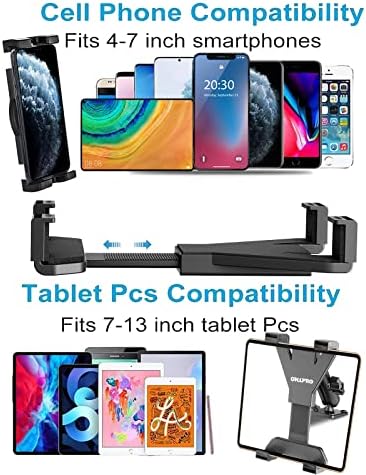 OHLPRO Heavy-Duty Adjustable Tablet Car Mount for i Pad, i Pad Mini & Samsung Galaxy – Ultimate Versatile Holder for 7″-11.5″ Tablets – Secure Dash, Wall, or Desk Installation for Hands-Free Navigation & Productivity Enhancement