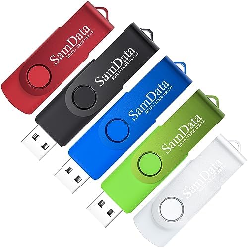 Maximize Your Storage with 128 GB USB Flash Drives 2 Pack – High-Speed Thumb Drives with LED Indicator for Effortless Data Backup and Transfer (Black) Ideal for Windows and Mac Compatibility