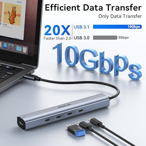 Transform Your Mac Book Workflow with Our 9-in-1 USB C Adapter: A High-Performance Connectivity Hub Featuring 3 USB Ports, HDMI Output, RJ45 Ethernet, 100 W Power Delivery, and SD/TF Card Reader – Ideal for Professionals and Students Seeking Seamless Data Transfer and Versatile Connectivity