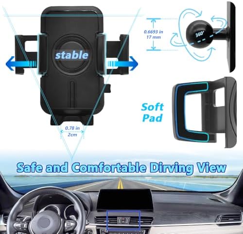 WAAPAK Premium Car Phone Holder Mount for 2016-2022 X1 & 2018-2023 X2 – Versatile Smartphone Cradle with Quick-Release Mechanism and Enhanced Compatibility for Thick Cases – Effortless Installation & Optimal Viewing Angles for Safe Navigation