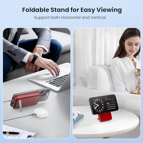 Advanced Magnetic Wireless Power Bank – 10800 m Ah Portable Charger with Foldable Stand, LED Battery Indicator, and 25 W Fast Charging for i Phone 16/15/14/13/12 Pro/Pro Max/Plus – Ultimate Compatibility and Convenience