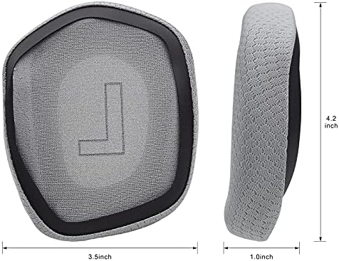 MOLGRIA Premium Replacement Ear Pads for Logitech G733 Wireless Gaming Headset – Superior Comfort & Sound Isolation in Sleek Silver Design, Effortless Installation and Long-lasting Durability for Enhanced Gaming Experience