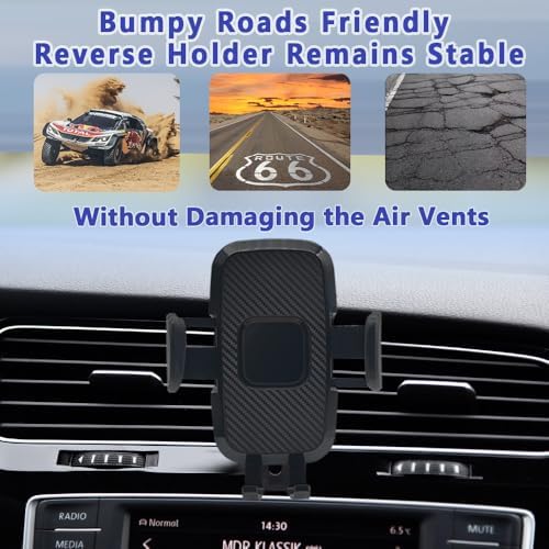 COMETURE Volkswagen Tiguan Phone Holder Mount (2009-2017) – Adjustable Car Cradle for Seamless Navigation and Enhanced Driving Safety with 360-Degree Rotation and Tool-Free Installation