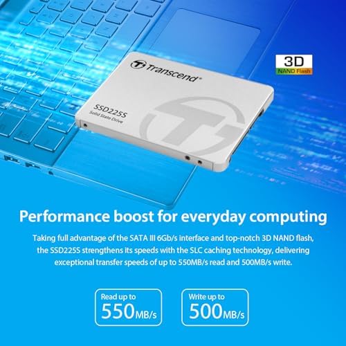 Transcend 120 GB SATA III Solid State Drive – Experience Blazing 6 Gb/s Speeds for Unmatched Performance in Laptops and Desktops – Reliable TLC NAND Technology for Smooth Multitasking and Optimal Data Storage Solutions
