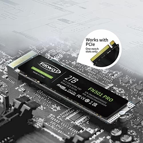 Revolutionize Your Computing with FN501 Pro 256 GB NVMe SSD – High-Speed M.2 2280 PCIe Gen3 Internal Drive with Graphene Cooling, Achieving Up to 3,500 MB/s for Unmatched Performance in Gaming and Multitasking, Compatible with Laptops & Desktops