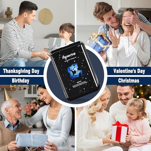 Compact 10000 m Ah Mini Power Bank – Fast Charging Portable USB-C Charger with Virgo Constellation Design for i Phone, Samsung, and Tablets – Ideal Gift for Tech Enthusiasts and Festival Celebrations – Enhanced Portability and Efficiency