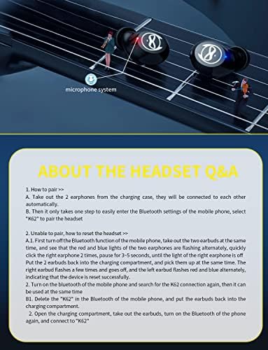 Kids’ Bluetooth 5.1 Wireless Earbuds – Adorable Waterproof Earphones with Dual Mics, 36-Hour Playtime, Hi-Fi Stereo Sound, and Gaming Mode – Perfect for Active Young Listeners and Learning on the Go