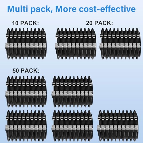 Conable 10-Pack 1 FT USB A to USB C Charging Cables – Fast Charge Up to 3 A, Durable Nylon Braided Design, Ideal for i Phone 15, Galaxy S23 & More – Travel-Friendly Multi-Device Solution for Home and Office Use