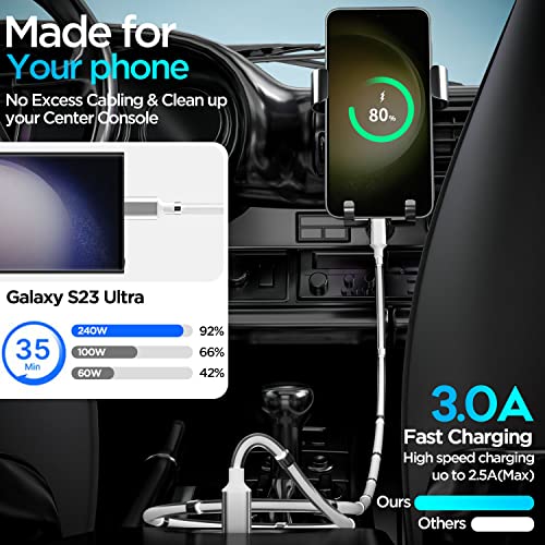 Revolutionize Your Charging Experience with the AICase 6.5 FT Magnetic Charging Cable – Type C to Type C for Fast, Secure Connections | Ideal for Samsung S23/S22/S21/S20 Ultra, Mac Book Pro/Air, and i Pad Pro Models | High-Speed Data Transfer, Effortless One-Handed Use, Enhanced Device Compatibility, Durable Design for Long-Lasting Performance