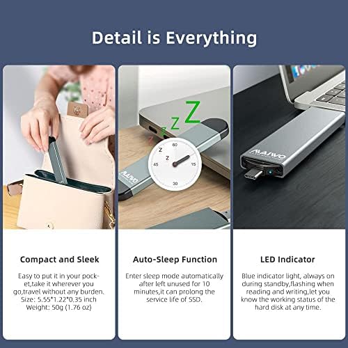 Elevate Your Data Storage with the MAIWO M.2 Enclosure: High-Speed 10 Gbps USB A to USB C SSD Enclosure for NVMe & SATA SSDs – Supports 4 TB Expansion, Durable Aluminum Alloy Design, Compatible with M and B+M Key Sizes (2230/2242/2260/2280)
