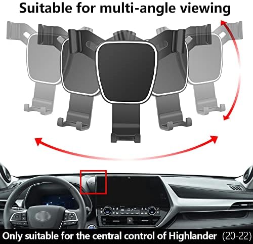 Toyota Highlander 2008-2013 Custom Car Phone Holder – Secure Mobile Phone Mount for Navigation & Hands-Free Use – Durable Auto Accessory for Enhanced Driving Safety and Convenience