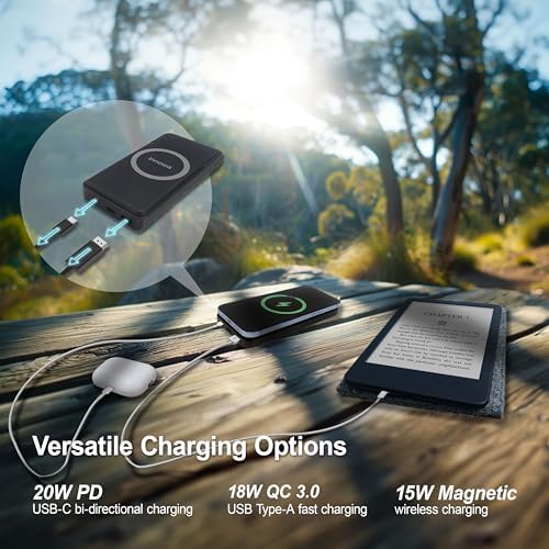 High-Efficiency 2-in-1 Solar Power Bank with Detachable Solar Panel – 10000 m Ah Portable Battery Pack for Outdoor Adventures, Featuring 15 W Wireless Charging, 20 W PD & 18 W QC3.0 Fast Charging, Dual USB Ports for Multiple Devices