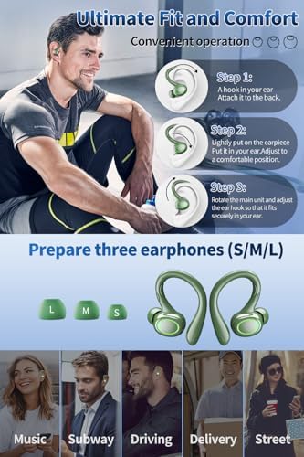 Revolutionize Your Audio Experience with 60-Hour Playtime Bluetooth 5.3 Wireless Earbuds – Advanced Noise Cancelling for Crystal Clear Sound, IPX7 Waterproof Durability, Real-Time LED Battery Monitoring, Ideal for Athletes and Outdoor Enthusiasts (RED)