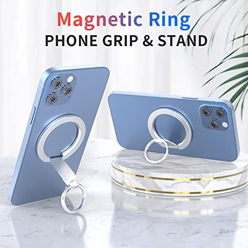 Magnetic 2-in-1 Phone Grip & Kickstand – Rapid X Snapo for i Phone 12-15 Series – Lightweight Aluminum Holder with 360° Flexibility and Enhanced Compatibility – Perfect for Hands-Free Viewing in Multiple Colors