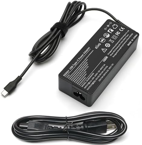 High-Speed 100 W & 90 W USB-C Charger for Lenovo Think Pad & Idea Pad – Universal Compatibility, Enhanced Power Delivery, and Safe Charging for All Your Devices – Perfect Replacement for Yoga, Think Book, and Chromebook Models