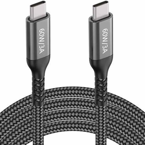 15 FT USB-C to USB-C Charging Cable (2 Pack, 60 W) – High-Speed Data Transfer & Power Delivery for i Phone 15 Pro, Samsung Galaxy S23/S22, Google Pixel 6 Pro, and More – Ultimate Compatibility & Durability for On-the-Go Charging Solutions