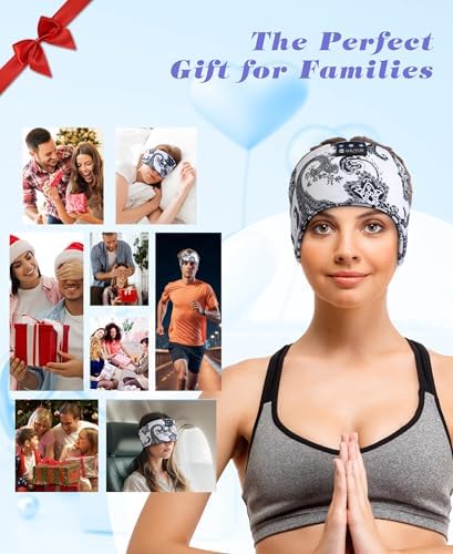 Ultimate Bluetooth 5.4 Sleep Headband Headphones – Designed for Side Sleepers, Unmatched Comfort for Active Lifestyles, Superior Sound Quality, Ergonomic Fit for Enhanced Relaxation, Ideal Tech Gift for Music and Podcast Enthusiasts