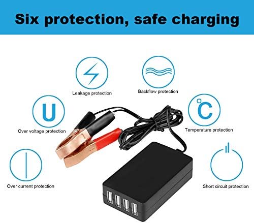 High-Efficiency 68 W USB Step Down Power Converter: Multi-Port 12 V to 5 V Charger for i Phone, Android, Samsung & Tablets – Ultimate Compatibility & Rapid Charging Solution for Home and Travel Use