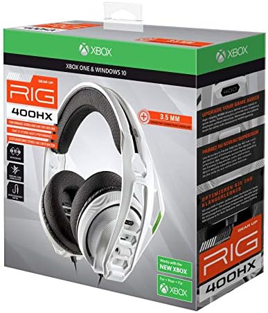 Nacon RIG400 HXW Over-Ear Gaming Headset – Experience Unmatched Multi-Platform Compatibility with Cutting-Edge Noise Cancellation for PS4/PS5 – Ultimate Comfort & Superior Audio Quality for Long-Lasting Gaming Immersion