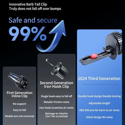 Ultimate Magnetic Car Phone Holder – Premium Aluminum Air Vent Mount for Effortless Hands-Free Navigation – Universal Fit for All Smartphones – Enhance Driving Safety with Advanced Magnetic Suction Technology – Compact Design for Streamlined Dashboard Use – Quick and Easy Installation for a Superior Driving Experience