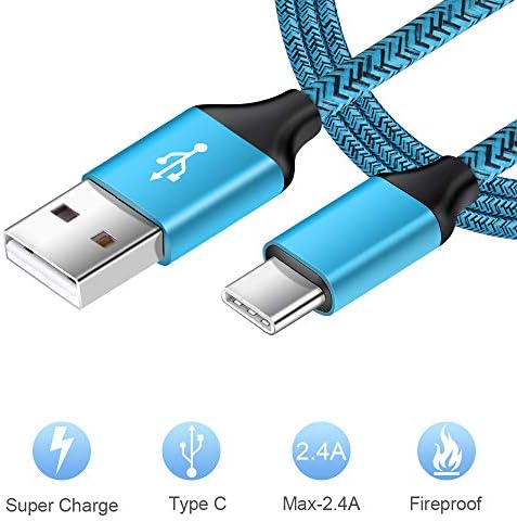 Rapid Charge Type C Wall Plug for Samsung Galaxy & Android Devices – Premium Fast Charger Block with Durable USB C Cable for Ultimate Compatibility and Safety Features – Ideal for S23, S22, S21 Ultra, Note 20, Moto G Series and More