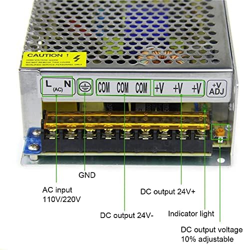 High-Efficiency 24 V 10 A AC to DC Power Supply Adapter – Versatile 240 W Switching Converter for LED Strip Lighting and CCTV Security Systems – Reliable, Compact Design with Safety Features for Enhanced Device Longevity