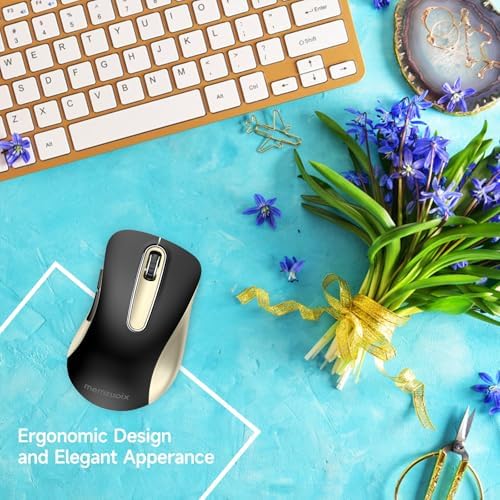 Upgrade Your Workflow with the Memzuoix 2.4 G Wireless Mouse – Ergonomic and Portable 1400 DPI USB Mouse for Laptop, PC & Desktop | 5 Customizable Buttons for Ultimate Control | Ideal for Professionals and Casual Users Alike