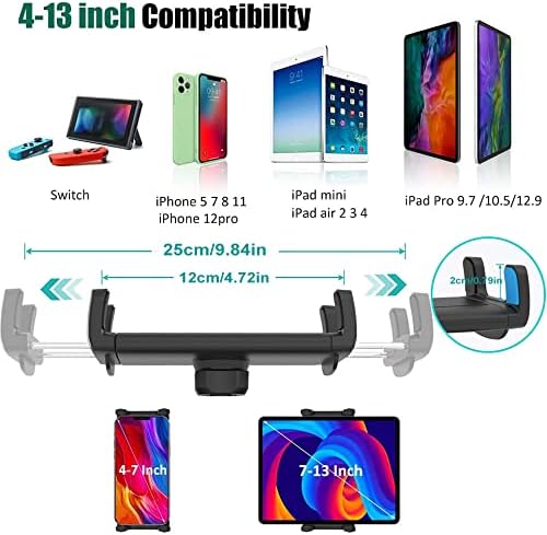 Universal 360° Rotating Car Tablet Holder with CD Slot Mount – Securely Fits 4-13″ Devices Including i Pad Pro and Galaxy Z Fold – Transform Your Vehicle into an Entertainment Hub with Effortless Installation and Enhanced Stability for Work and Leisure