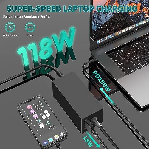 High-Speed 100 W USB-C Laptop Car Charger for Dell, Lenovo, Mac Book, HP, LG, Samsung – Universal Compatibility & Dual Charging Port for On-the-Go Power Solutions Elevate your charging experience with our versatile 100 W USB-C laptop car charger, engineered for seamless compatibility with top brands including Dell Latitude, Lenovo Think Pad, Mac Book Pro/Air, HP Spectre, and more. This advanced car charger features innovative rectifier technology that stabilizes voltage fluctuations, ensuring rapid and efficient power delivery of up to 100 W via USB-C, alongside an additional USB-A port offering 18 W max output. Ideal for a variety of vehicles such as cars, trucks, RVs, and boats, this charger is the perfect travel companion, enabling you to power your laptop and charge your mobile devices simultaneously. With a 30-day risk-free trial and a 24-month exchange guarantee, experience peace of mind while staying connected wherever you go. Optimize your productivity with this essential laptop accessory designed for both performance and convenience.