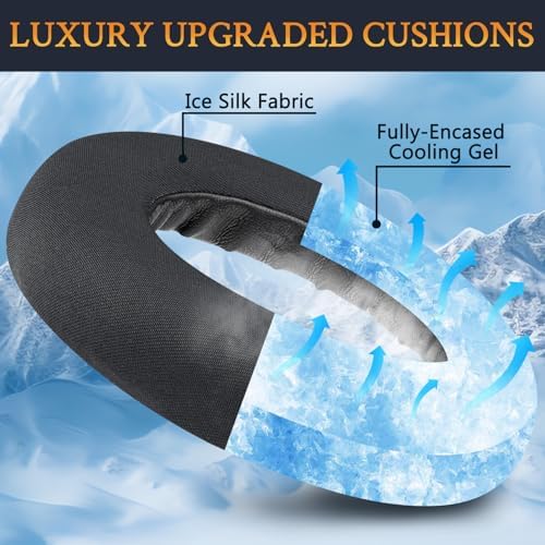 Transform Your Listening with SOULWIT Cooling Gel Replacement Earpads for Bose QC Ultra Wireless Headphones – Unmatched Comfort, Breathable Ice Silk Fabric, and Superior Noise Cancellation for Long-Lasting Enjoyment – Easy Installation and Sleek Black Design