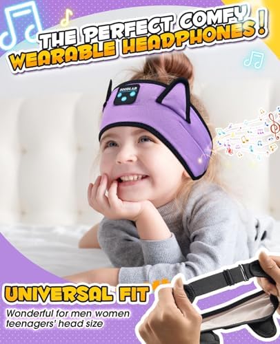 Premium Safe Listening Kids Headphones – Versatile Bluetooth & Wired Connectivity – Ultra-Comfort Stretchy Headband for Secure Fit – Travel-Friendly Audio Gear for Toddlers and Babies – Exceptional Device Compatibility – Lightweight, Durable Design for Everyday Adventures