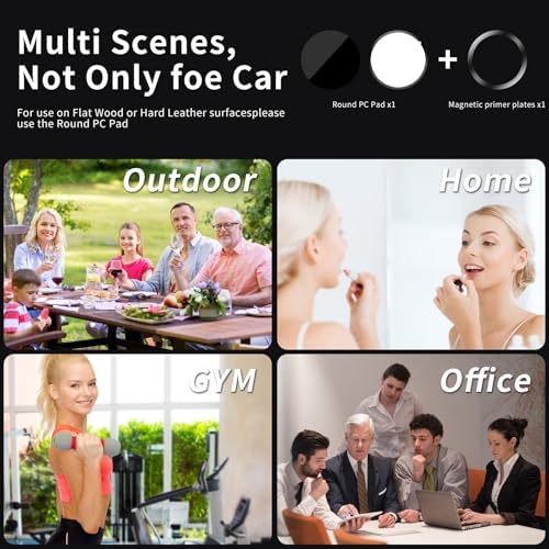 Revolutionary 360° Rotatable Magnetic Phone Holder for Cars – Ultra-Strong Suction Cup Mount Ideal for i Phone & Android – Portable Hands-Free Stand for Effortless Navigation and Multi-Use Convenience in Vehicles and Beyond